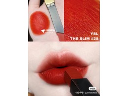 Son YSL Rouge Pur Couture The Slim 28 True Chili màu đỏ gạch Unbox